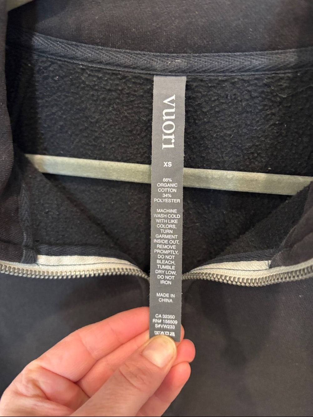 Vuori Women’s Black Half-Zip Pullover - Picture 2 of 5